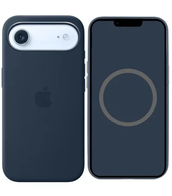 Чехол Silicone case (AAA) with Magsafe and Animation для Apple iPhone 17 Air (6.5") Midnight