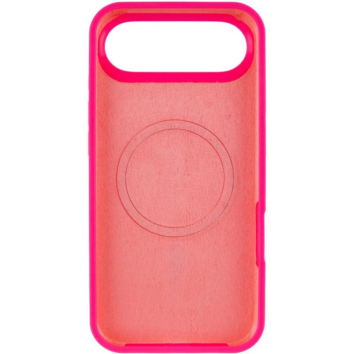 Чехол Silicone Case Full Protective (AA) V2 with MagSafe для Apple iPhone 17 Air (6.5") Розовый / Barbie pink