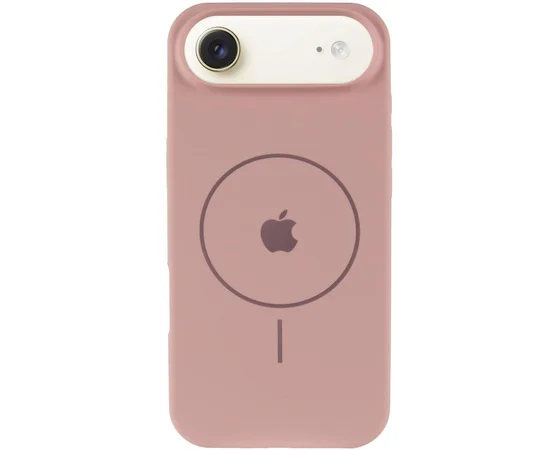 Чехол Silicone Case Full Protective (AA) V2 with MagSafe для Apple iPhone 17 Air (6.5") Розовый / Pink Sand