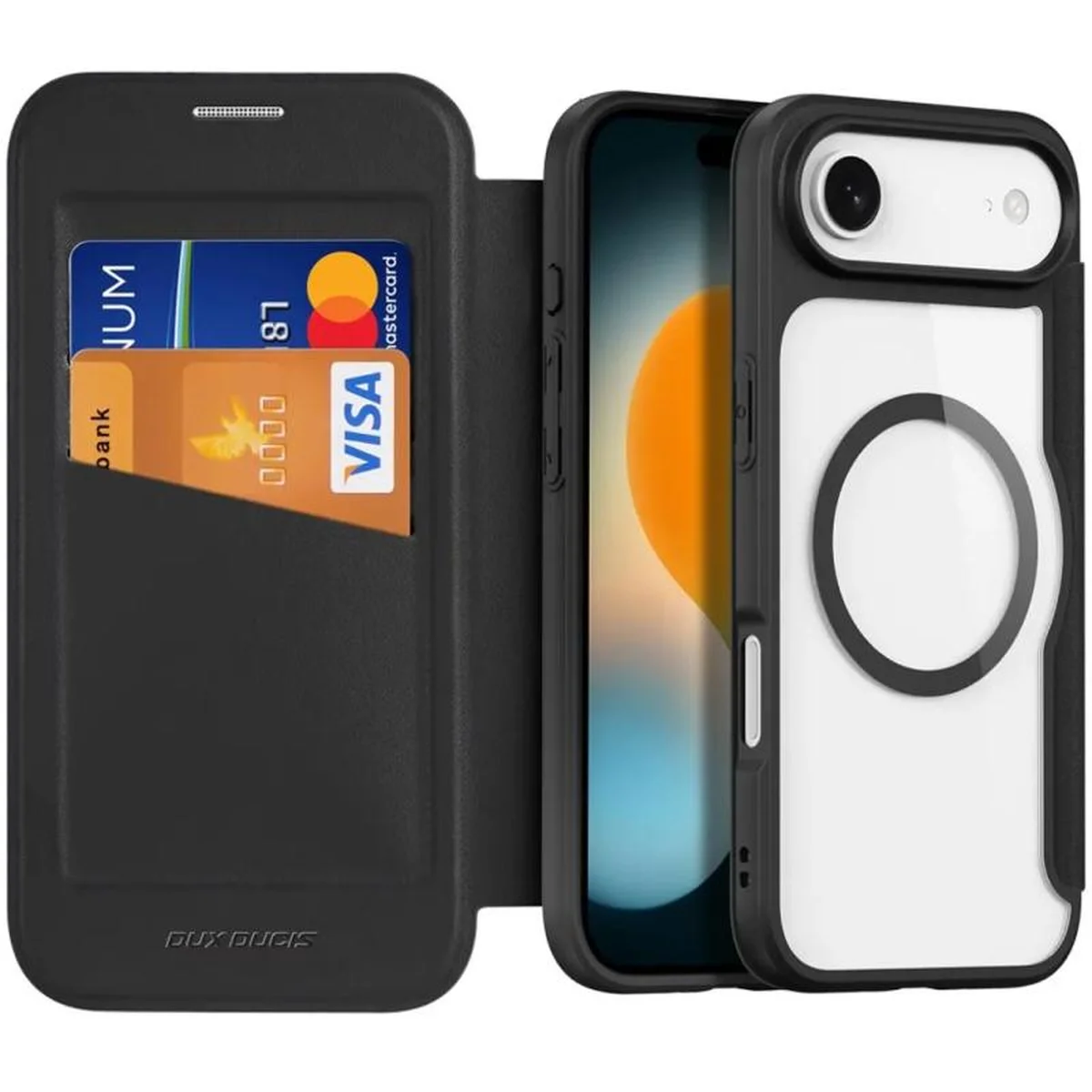 Чехол-книжка Dux Ducis Skin X Pro with MagSafe для Apple iPhone 17 Air (6.5") Black