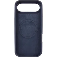 Чохол Silicone Case Full Protective (AA) V2 with MagSafe для Apple iPhone 17 Air (6.5") Темно-синій / Midnight blue