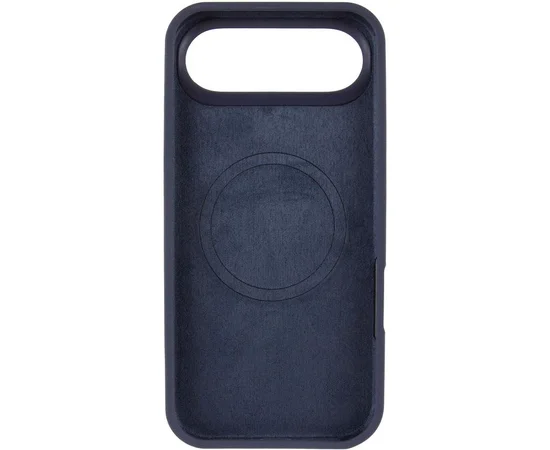 Чехол Silicone Case Full Protective (AA) V2 with MagSafe для Apple iPhone 17 Air (6.5") Темно-синий / Midnight blue