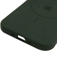 Чехол Silicone Case Full Protective (AA) V2 with MagSafe для Apple iPhone 17 Air (6.5") Зеленый / Cyprus Green