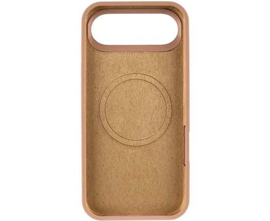 Чехол Silicone Case Full Protective (AA) V2 with MagSafe для Apple iPhone 17 Air (6.5") Бежевый / Desert Gold