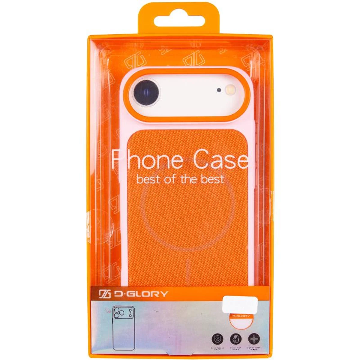 Чехол PC TechWoven Hybrid with MagSafe для Apple iPhone 17 Air (6.5") Pink / Orange