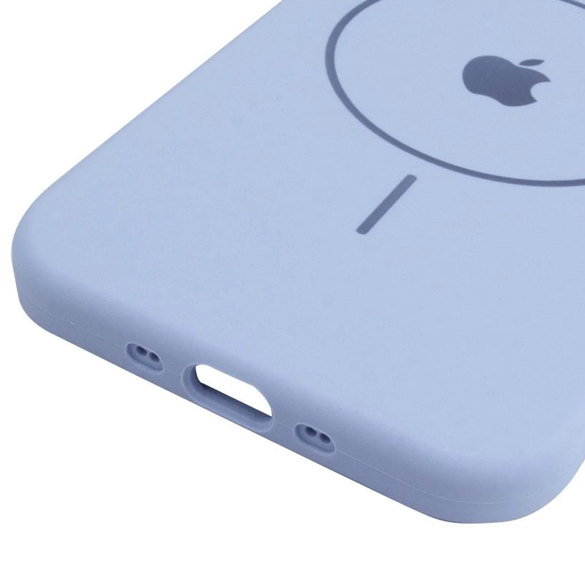 Чохол Silicone Case Full Protective (AA) V2 with MagSafe для Apple iPhone 17 Air (6.5") Синій / Lilac Blue