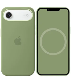 Чехол Silicone case (AAA) with Magsafe and Animation для Apple iPhone 17 Air (6.5") Light Moss Чехол Silicone case (AAA) with Magsafe and Animation для Apple iPhone 17 Air (6.5") Light Moss