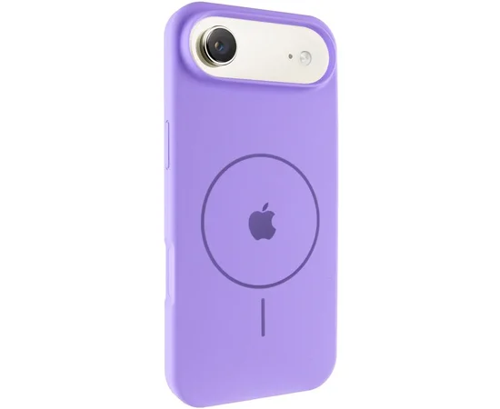 Чехол Silicone Case Full Protective (AA) V2 with MagSafe для Apple iPhone 17 Air (6.5") Сиреневый / Dasheen
