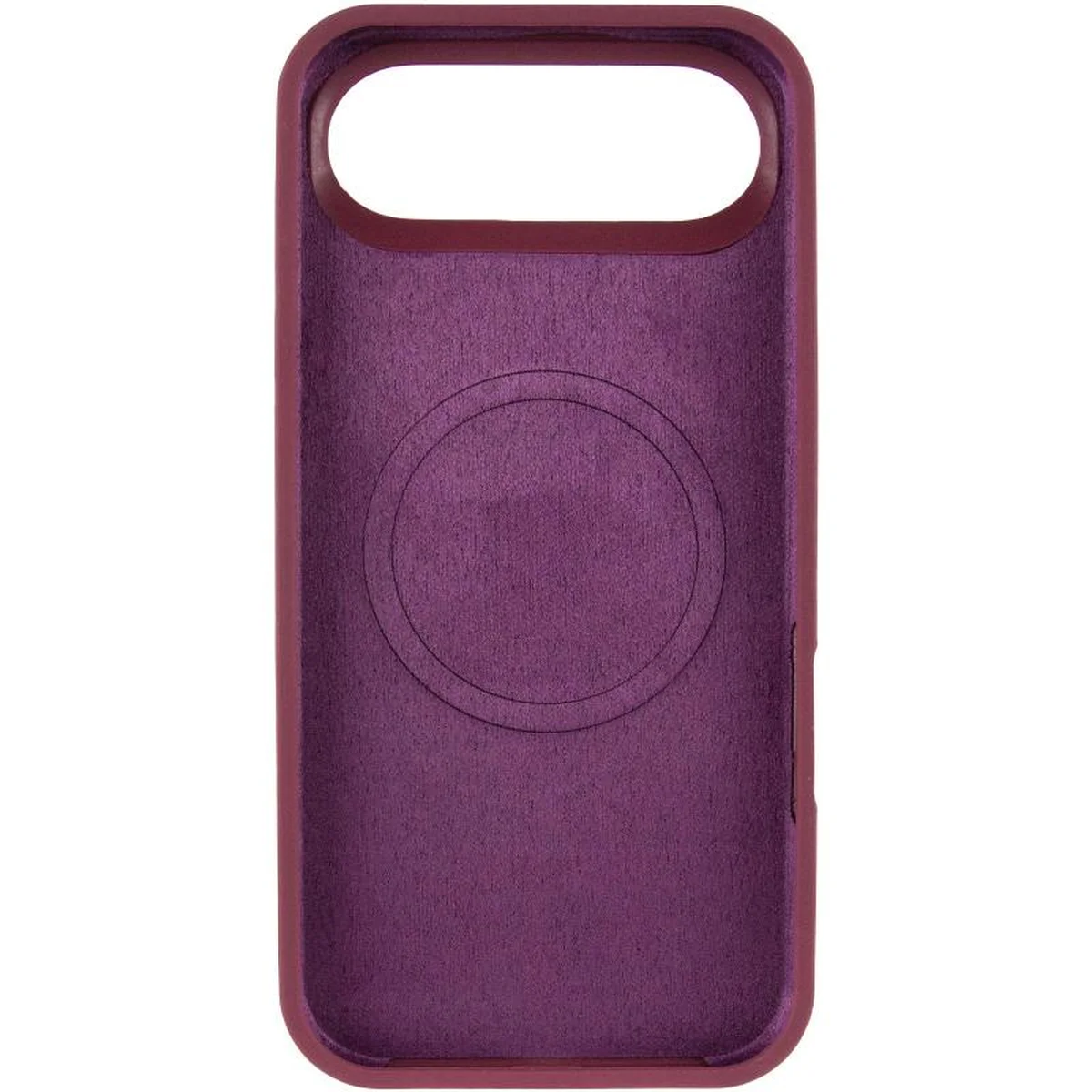 Чехол Silicone Case Full Protective (AA) V2 with MagSafe для Apple iPhone 17 Air (6.5") Бордовый / Plum