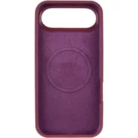 Чехол Silicone Case Full Protective (AA) V2 with MagSafe для Apple iPhone 17 Air (6.5") Бордовый / Plum