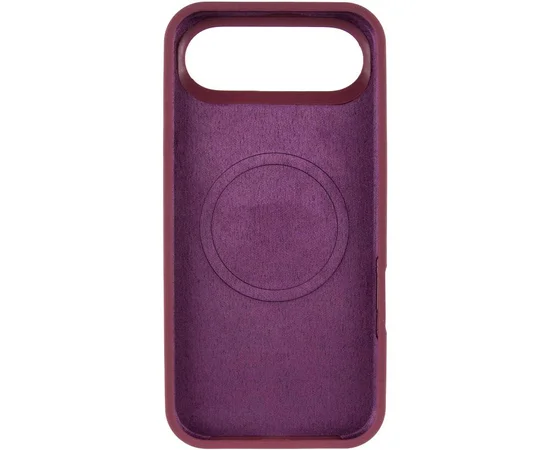 Чехол Silicone Case Full Protective (AA) V2 with MagSafe для Apple iPhone 17 Air (6.5") Бордовый / Plum