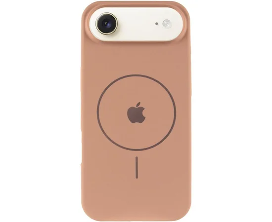 Чехол Silicone Case Full Protective (AA) V2 with MagSafe для Apple iPhone 17 Air (6.5") Бежевый / Desert Gold
