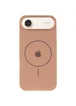 Чехол Silicone Case Full Protective (AA) V2 with MagSafe для Apple iPhone 17 Air (6.5") Бежевый / Desert Gold
