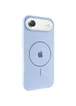 Чехол Silicone Case Full Protective (AA) V2 with MagSafe для Apple iPhone 17 Air (6.5") Голубой / Lilac Blue
