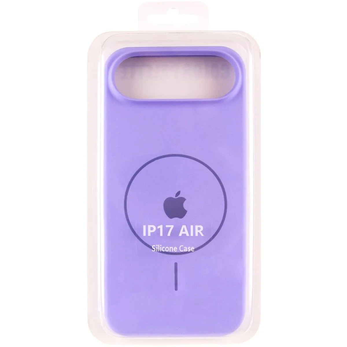 Чохол Silicone Case Full Protective (AA) V2 with MagSafe для Apple iPhone 17 Air (6.5") Бузковий / Dasheen