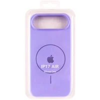 Чохол Silicone Case Full Protective (AA) V2 with MagSafe для Apple iPhone 17 Air (6.5") Бузковий / Dasheen
