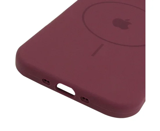 Чехол Silicone Case Full Protective (AA) V2 with MagSafe для Apple iPhone 17 Air (6.5") Бордовый / Plum