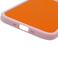 Чехол PC TechWoven Hybrid with MagSafe для Apple iPhone 17 Air (6.5") Pink / Orange