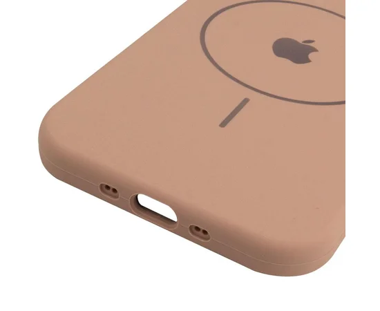 Чехол Silicone Case Full Protective (AA) V2 with MagSafe для Apple iPhone 17 Air (6.5") Бежевый / Desert Gold