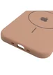 Чехол Silicone Case Full Protective (AA) V2 with MagSafe для Apple iPhone 17 Air (6.5") Бежевый / Desert Gold