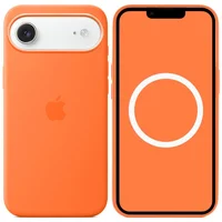 Чехол Silicone case (AAA) with Magsafe and Animation для Apple iPhone 17 Air (6.5") Orange