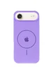 Чехол Silicone Case Full Protective (AA) V2 with MagSafe для Apple iPhone 17 Air (6.5") Сиреневый / Dasheen