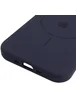Чехол Silicone Case Full Protective (AA) V2 with MagSafe для Apple iPhone 17 Air (6.5") Темно-синий / Midnight blue