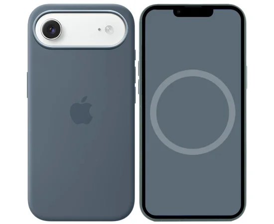 Чохол Silicone case (AAA) з Magsafe and Animation для Apple iPhone 17 Air (6.5") Anchor Blue