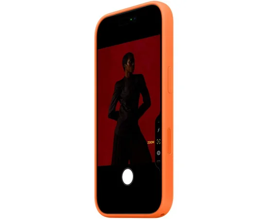 Чохол Silicone case (AAA) with Magsafe and Animation для Apple iPhone 17 Air (6.5") Orange