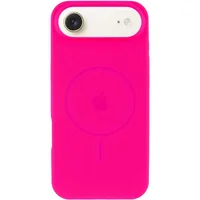 Чехол Silicone Case Full Protective (AA) V2 with MagSafe для Apple iPhone 17 Air (6.5") Розовый / Barbie pink