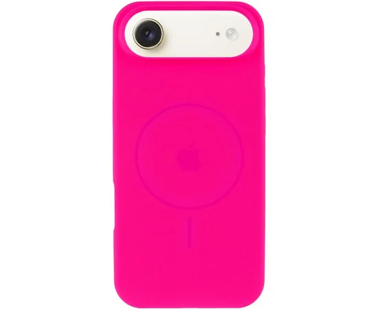 Чехол Silicone Case Full Protective (AA) V2 with MagSafe для Apple iPhone 17 Air (6.5") Розовый / Barbie pink