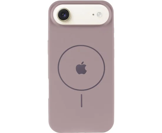 Чехол Silicone Case Full Protective (AA) V2 with MagSafe для Apple iPhone 17 Air (6.5") Серый / Lavender