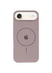 Чехол Silicone Case Full Protective (AA) V2 with MagSafe для Apple iPhone 17 Air (6.5") Серый / Lavender