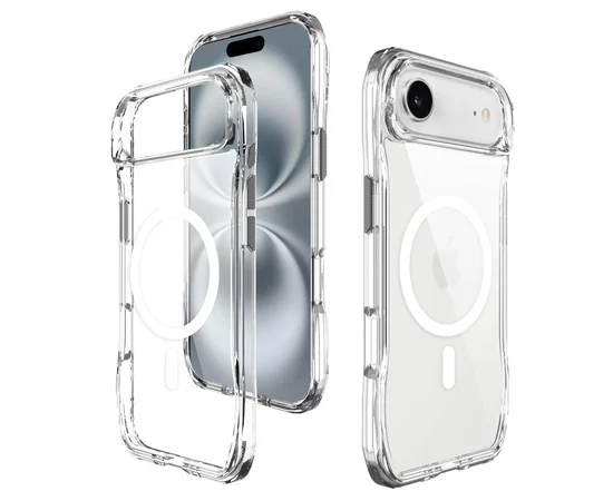 Чохол TPU Space Octagon with MagSafe для Apple iPhone 17 Air (6.5") Clear