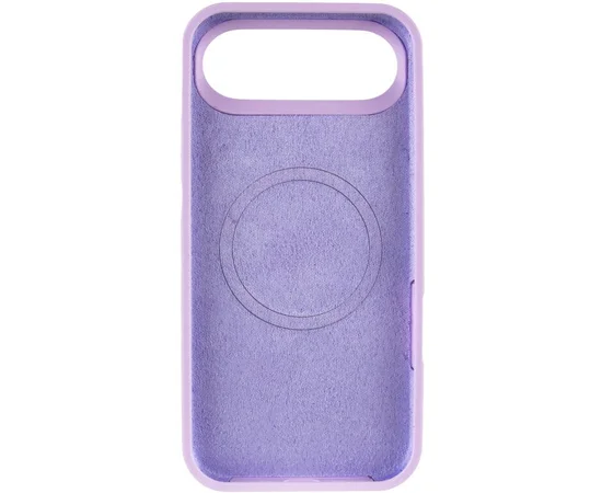 Чехол Silicone Case Full Protective (AA) V2 with MagSafe для Apple iPhone 17 Air (6.5") Сиреневый / Lilac