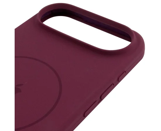 Чехол Silicone Case Full Protective (AA) V2 with MagSafe для Apple iPhone 17 Air (6.5") Бордовый / Plum