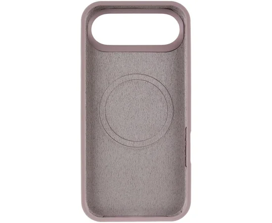 Чехол Silicone Case Full Protective (AA) V2 with MagSafe для Apple iPhone 17 Air (6.5") Серый / Lavender