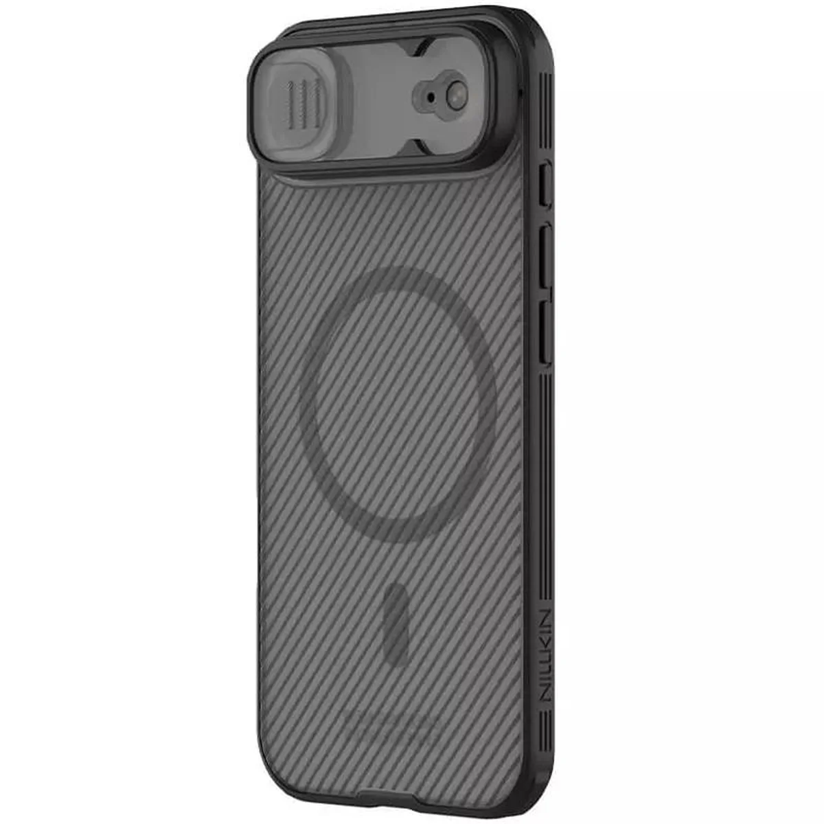 Карбоновая накладка Nillkin CamShield Pro Magnetic для Apple iPhone 17 Air (6.5") Transparent black