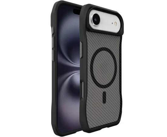 Чохол TPU Space Octagon with MagSafe для Apple iPhone 17 Air (6.5") Carbon Black