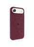 Чехол Silicone Case Full Protective (AA) V2 with MagSafe для Apple iPhone 17 Air (6.5") Бордовый / Plum