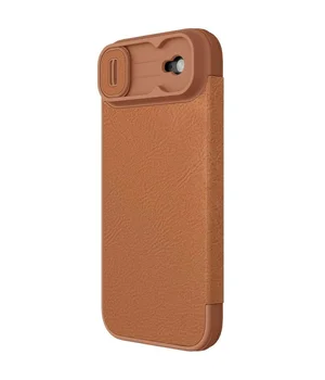 Шкіряний чохол-книжка Nillkin Qin Pro Camshield для Apple iPhone 17 Air (6.5") Brown
