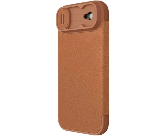 Шкіряний чохол-книжка Nillkin Qin Pro Camshield для Apple iPhone 17 Air (6.5") Brown