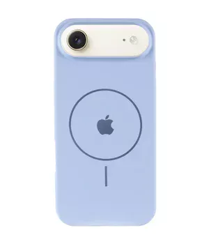Чохол Silicone Case Full Protective (AA) V2 with MagSafe для Apple iPhone 17 Air (6.5") Синій / Lilac Blue