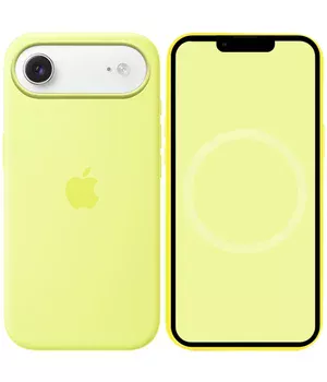 Чехол Silicone case (AAA) with Magsafe and Animation для Apple iPhone 17 Air (6.5") Neon Yellow Чехол Silicone case (AAA) with Magsafe and Animation для Apple iPhone 17 Air (6.5") Neon Yellow