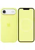 Чехол Silicone case (AAA) with Magsafe and Animation для Apple iPhone 17 Air (6.5") Neon Yellow