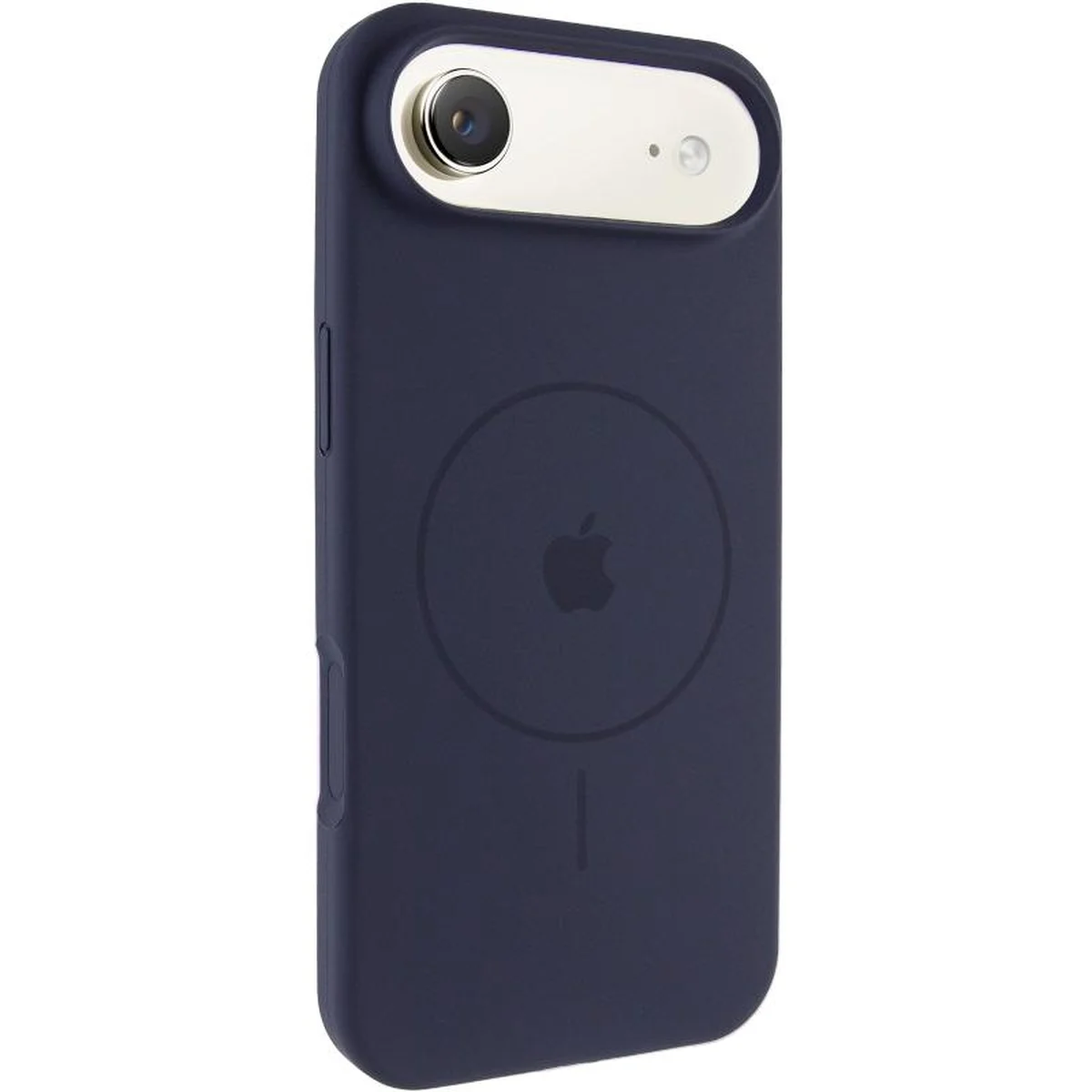 Чехол Silicone Case Full Protective (AA) V2 with MagSafe для Apple iPhone 17 Air (6.5") Темно-синий / Midnight blue