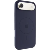 Чехол Silicone Case Full Protective (AA) V2 with MagSafe для Apple iPhone 17 Air (6.5") Темно-синий / Midnight blue