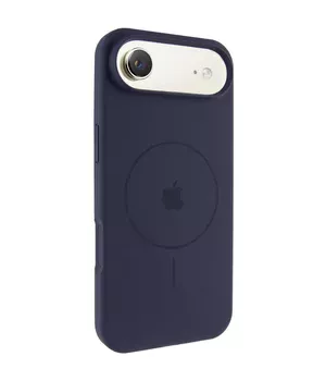 Чехол Silicone Case Full Protective (AA) V2 with MagSafe для Apple iPhone 17 Air (6.5") Темно-синий / Midnight blue