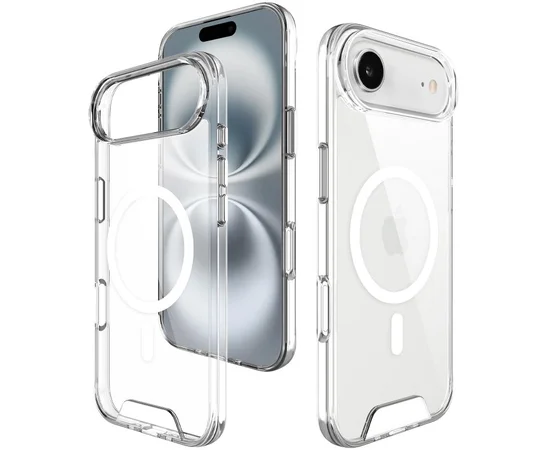 Чохол TPU Space Case with MagSafe для Apple iPhone 17 Air (6.5") Прозорий