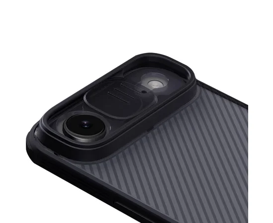 Карбоновая накладка Nillkin CamShield Pro для Apple iPhone 17 Air (6.5") Transparent black